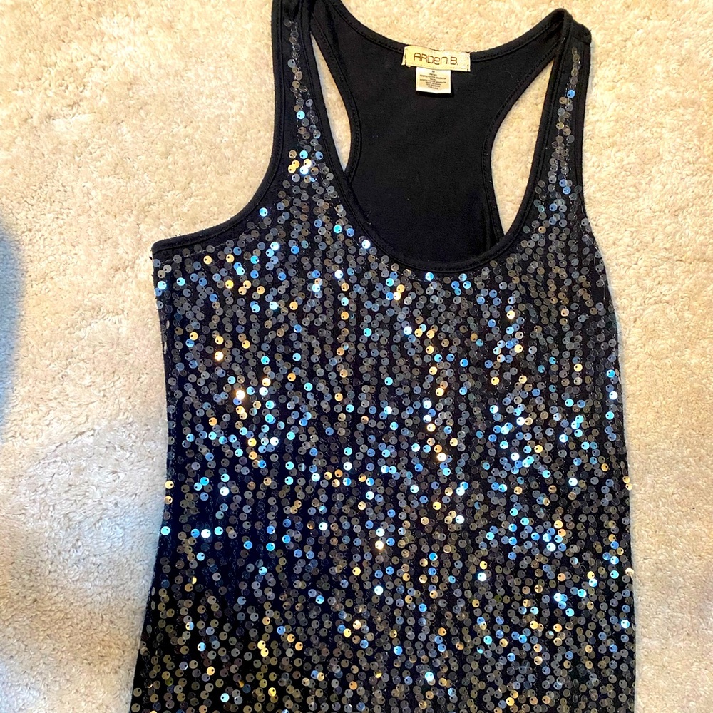 Sequined tank